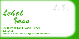 lehel vass business card